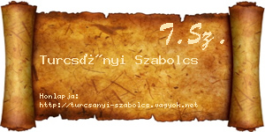 Turcsányi Szabolcs névjegykártya